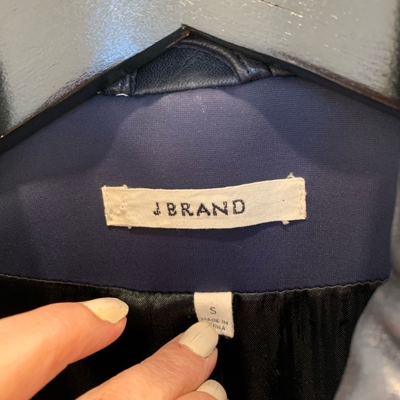 JBrand Aiah lamb leather moto jacket. Size Small - Picture 8 of 11